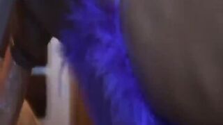 African slave sucking on big white dong in office