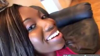 Doggy style fucking with hot big titted ebony whore