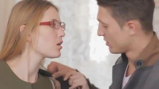Horny Teen Dork Anna Has Oral Sex With BF