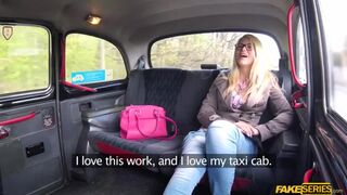 Lovely blonde and rich passenger gets her pussy fucked hard