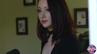 Riley gets a bumbling idiot in her room to fuck him