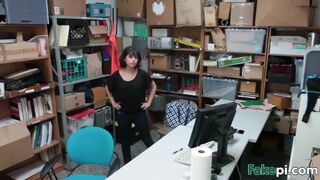 A gorgeous brunette Penelope Reed gets punished for stealing by fucking