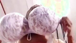 Long-Haired Blonde Unleashes Huge Balloon Titties