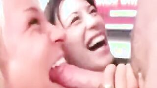 Giving A Blowjob, Then A Cock Slap