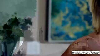 Tantalizing babe Bailey blows dudes very stiff cock
