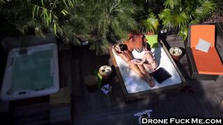 Lesbians Gianna And Nicole Scissoring Outdoors