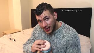 Warming up on the fleshlight before anal