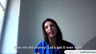 Euro babe Mira Evans fucks a stranger in public