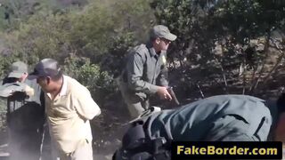 Blonde teen gets forced to bang by border guard
