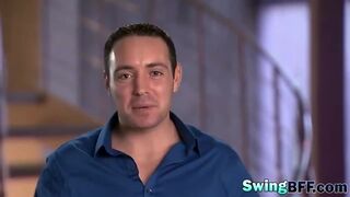 Slutty couples having foursome in reality show