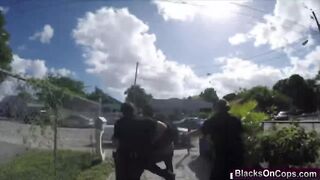 Black guy love fucking two slutty female police officers in uniform