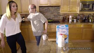 Blonde lesbian fucks husbands sis with strap on