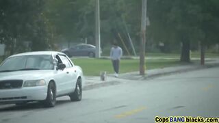 Busty Cops Maggie Green And Joslyn Catch Purse Snatcher And Talk Him Into Threesome