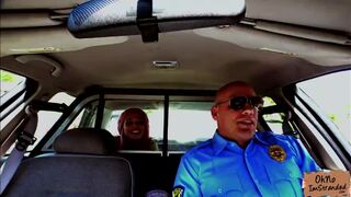 Hot blonde teen Aidra Fox fucked in a police officers car