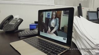Nasty secretary fuck her perv it guy after work
