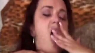 Stud gets narrow asshole filled by long strap on
