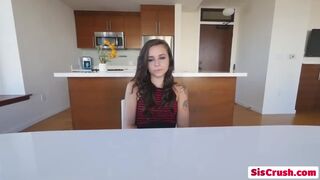 Teen Kharlie Stone Riding Step Bro Long Dong
