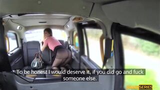 Pretty babe Eva Johnson showing her ass in black Stockings