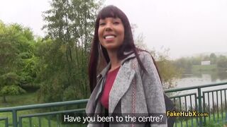 Ebony beauty bangs for cash outdoor