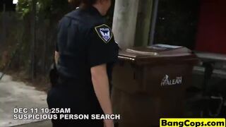 Suspicious black dudes always get fucked by horny officers