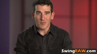 Swingers paint each others bodies as they get aroused