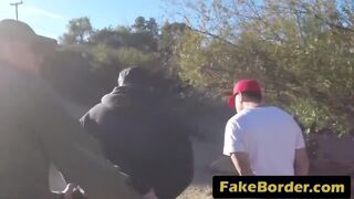 Border patrol fucking two hot girls
