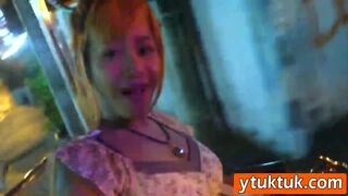A horny man picks up a Asian slut then licks and fucks her wet vagina