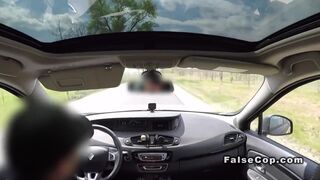 Fake cop in uniform bangs busty babe