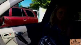 Beautiful babe Staci Carr wet pussy fucked in the car