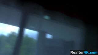 Horny dude comes to check out a apartment and get nice blowjob by hot Latin realtor