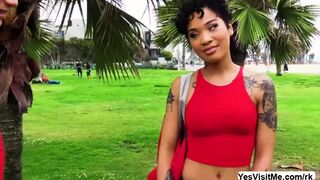 Desperate college teen Honey Gold gets paid and fucked hard by Brad Knight