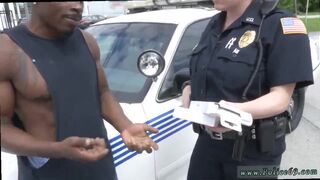 Girl interracial creampie Black suspect taken on a raunchy ride