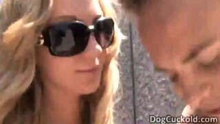 Blonde Amy Brooke watched by husband while banging