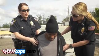 A handsme black felon can choose to go to jail or to fuck female cop sluts