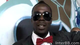Pornstar Jessie Volt got in the blow bang full of big black cocks