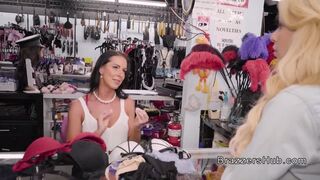 Lesbian lingerie shop owner discipline teen