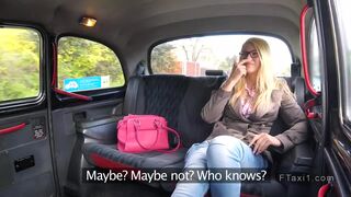 Blonde gets pounding in fake taxi