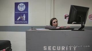 Airport security anal toys two lesbians