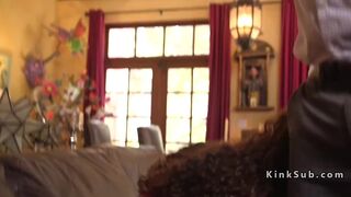 Hot housewife got anal slave training
