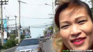 Elite asian teen is getting boned balls deep by a horny dude from the street