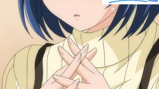 Busty anime girl banged by friend