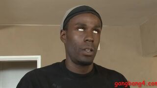 Kinky babe Alice Frost all holes screwed by black cocks