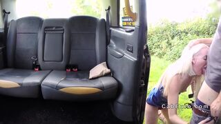 Spinner blonde anal fucks in fake taxi