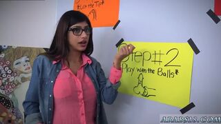 Volleyball teen BJ Lessons with Mia Khalifa
