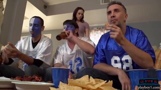 Wife fucks one of his best friends during a football game
