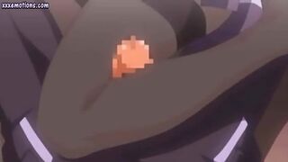 Busty hentai chick gets cunt slammed