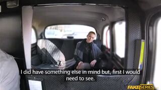 Babe Caroline Ardolino amazing cowgirl sex in the taxis backseat