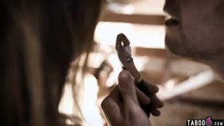 Taken teens fucked by a sick pervert in a barn somewhere