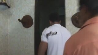 Two Extremely Hot Latino do Bareback sex in public