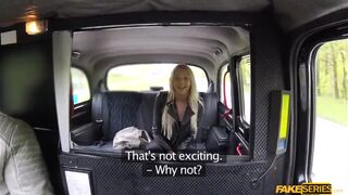 Snoking hot blonde Karol Lilien gets nasty in the cab